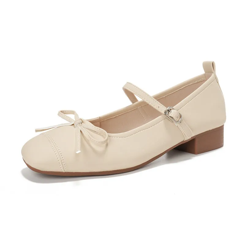 Multicolor low heel retro flats with rhinestone and sequin decoration, pointed toe, square heel, in pink colour