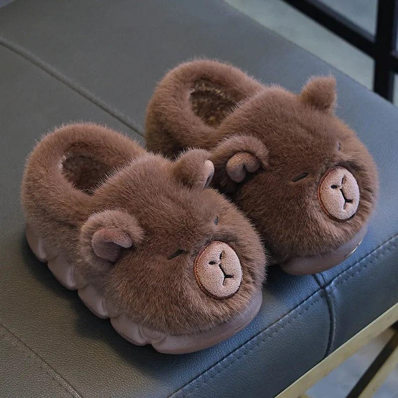 Kappabala children's cartoon EVA slippers in dark coffee colour for kids