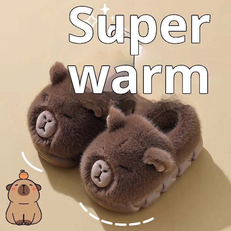 Kappabala children's cartoon EVA slippers in dark coffee colour for kids