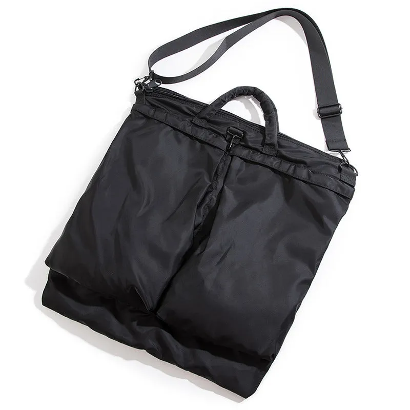 Oxford cloth large capacity computer messenger bag in solid colour for men leisure travel