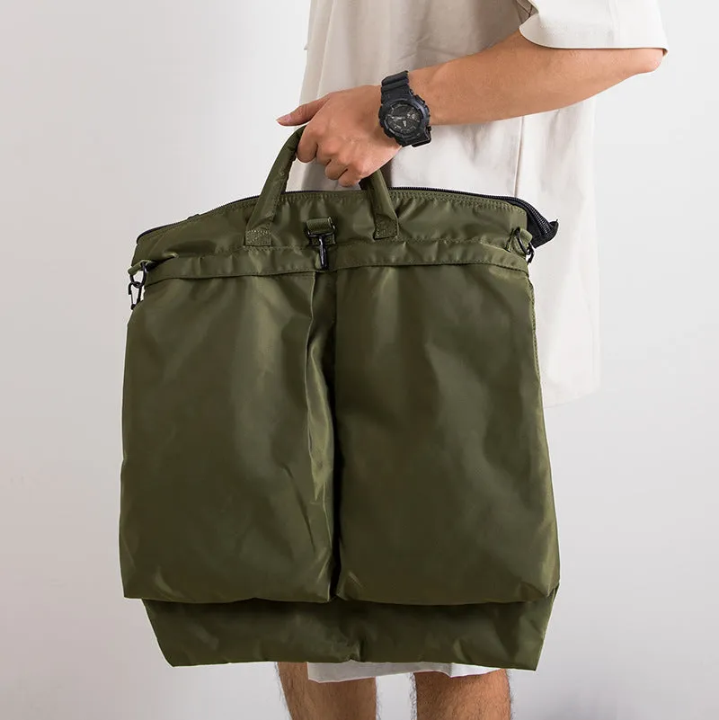 Oxford cloth large capacity computer messenger bag in solid colour for men leisure travel