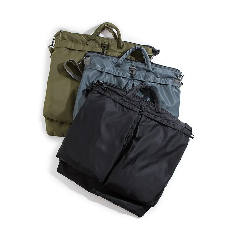 Oxford cloth large capacity computer messenger bag in solid colour for men leisure travel