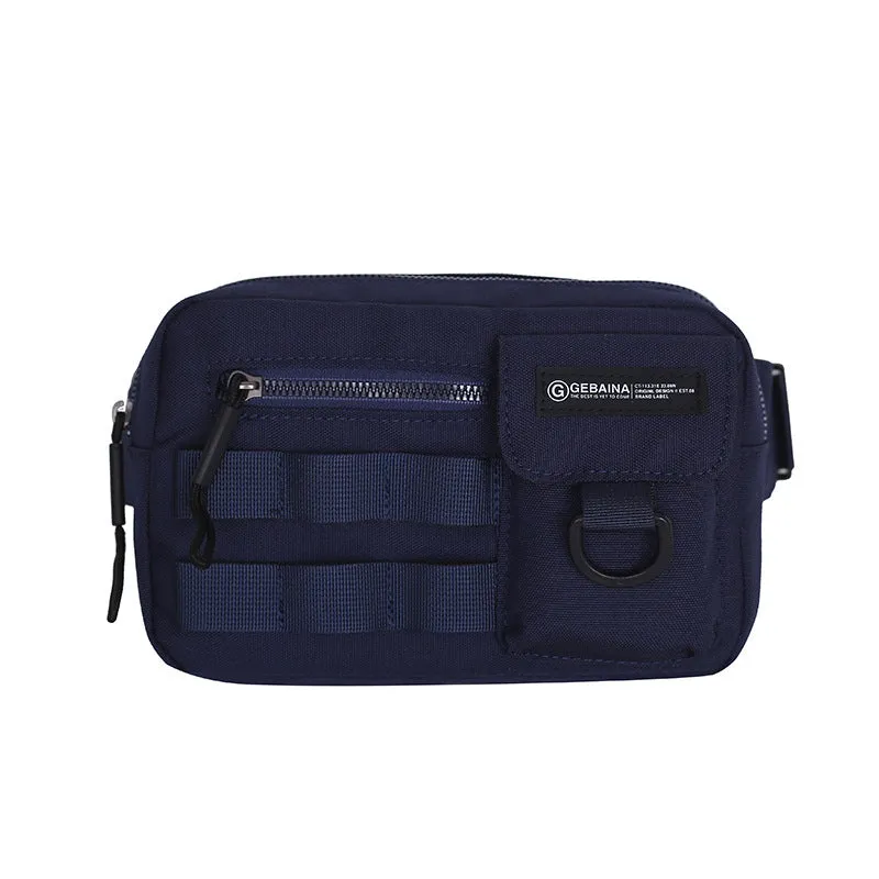 Tooling style crossbody bag in solid colour with wear-resistant nylon for outdoor sports use, below 20L capacity