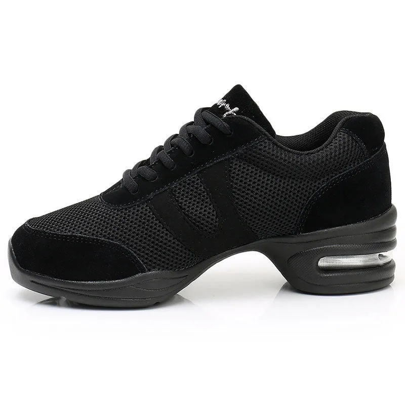 Modern women white mesh dancing shoes with polyurethane sole for dance sports