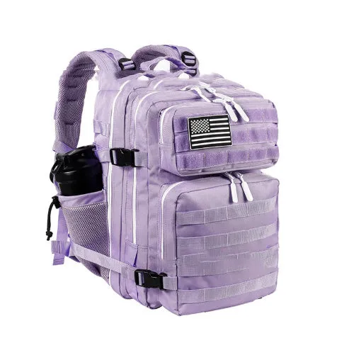 Large capacity waterproof hiking backpack 35L Oxford fabric air cushion strap unisex outdoor sports black