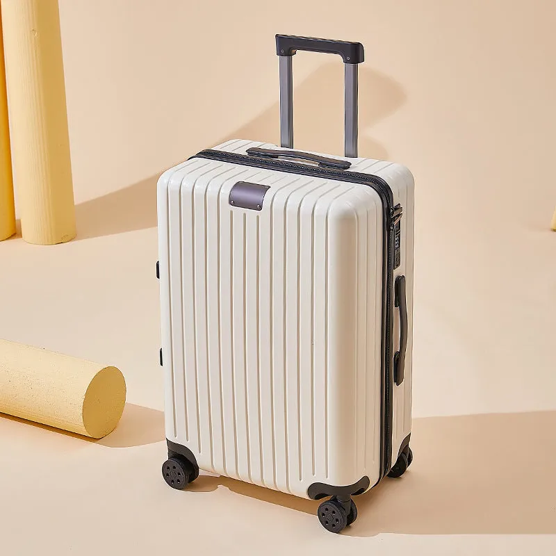 PC travel universal wheel suitcase in solid colour with dry wet separation, 20 inch size