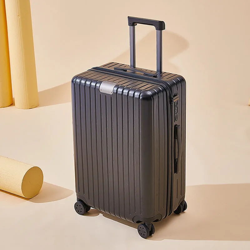 PC travel universal wheel suitcase in solid colour with dry wet separation, 20 inch size