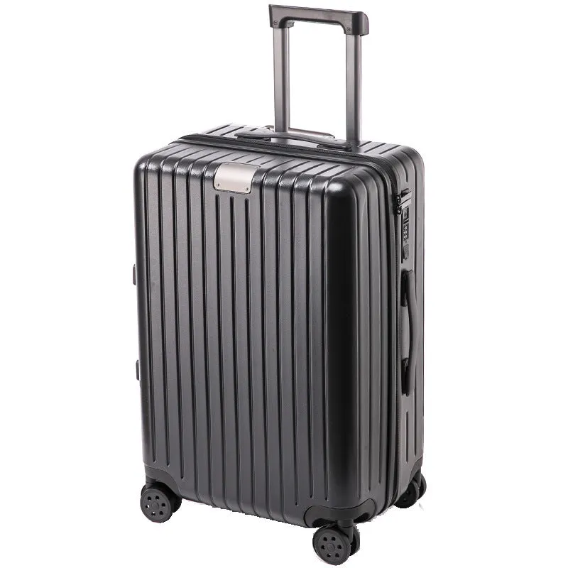 PC travel universal wheel suitcase in solid colour with dry wet separation, 20 inch size