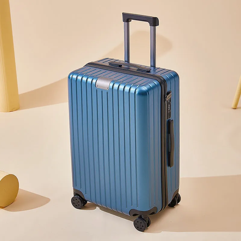 PC travel universal wheel suitcase in solid colour with dry wet separation, 20 inch size