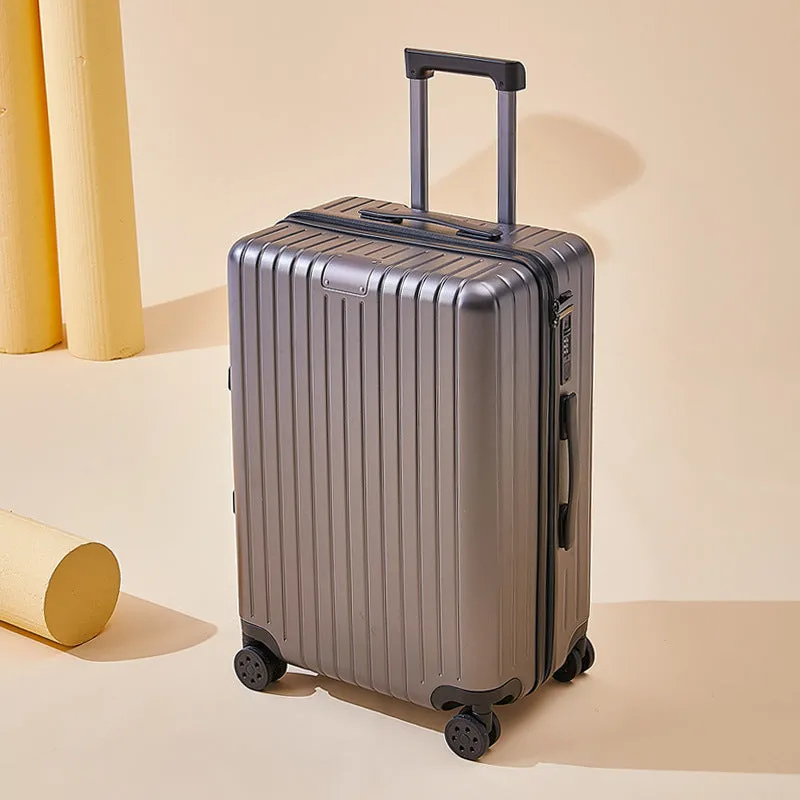 PC travel universal wheel suitcase in solid colour with dry wet separation, 20 inch size