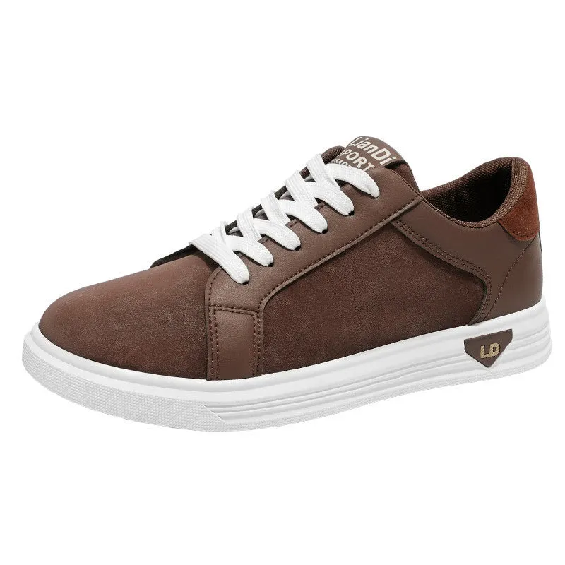Men's snake pattern PU casual sneakers with high-cut ankle and rubber sole in black colour