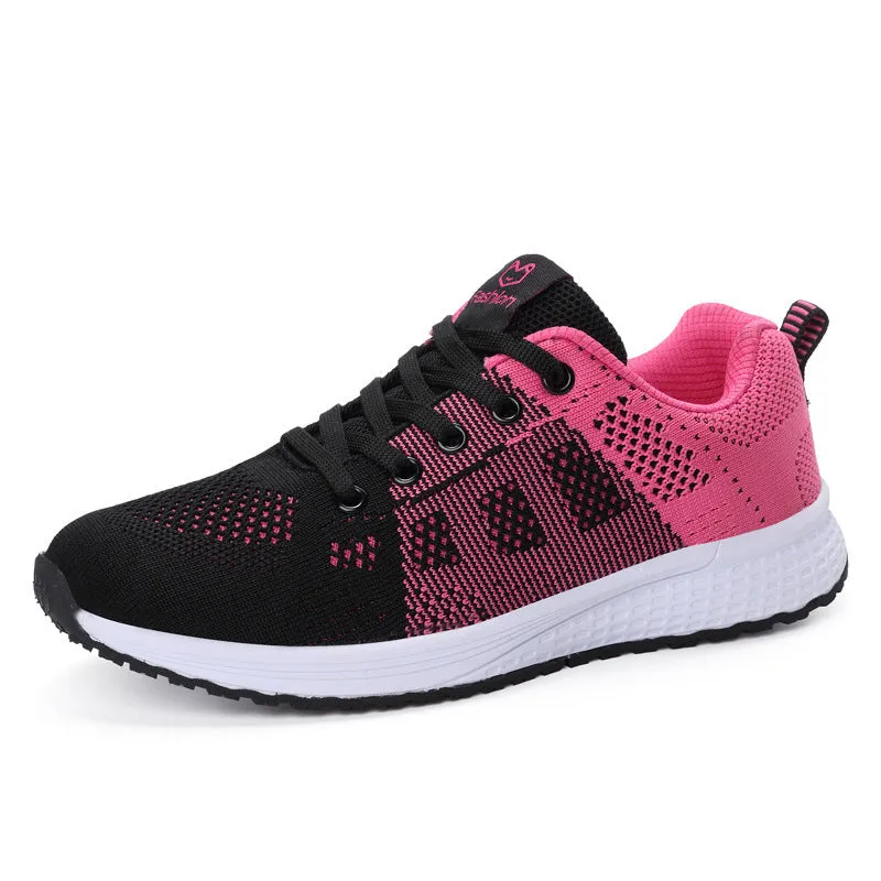 Women's flat high-top casual shoes in white with artificial PU upper and back lacing