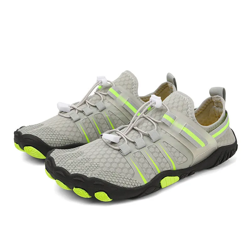 Non-slip swim dive boots for couples beach yoga wading, breathable air layer upper, rubber sole, elastic band closure
