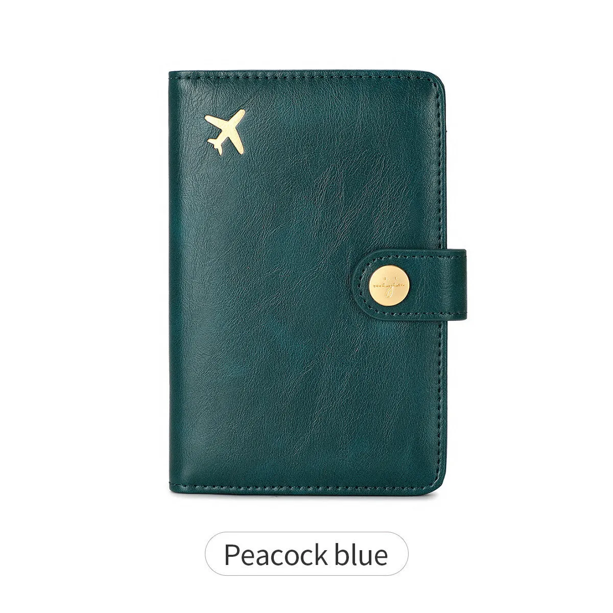 PU passport holder document wallet in multiple colours with sewn detailing and anti-theft function