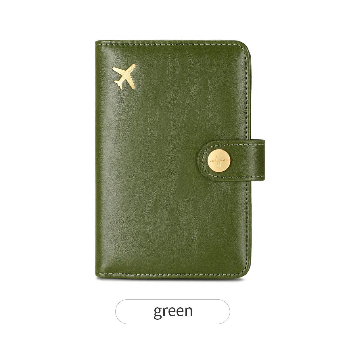 PU passport holder document wallet in multiple colours with sewn detailing and anti-theft function