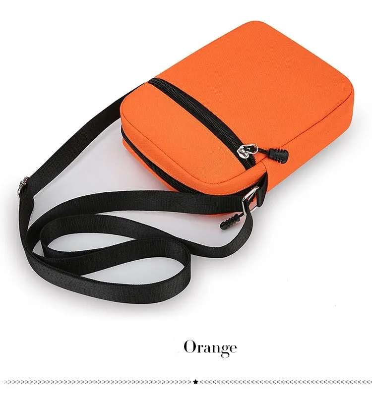 Men's and women's Oxford cloth casual shoulder bag in six colours with outer slit pocket