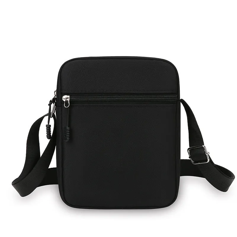 Men's and women's Oxford cloth casual shoulder bag in six colours with outer slit pocket