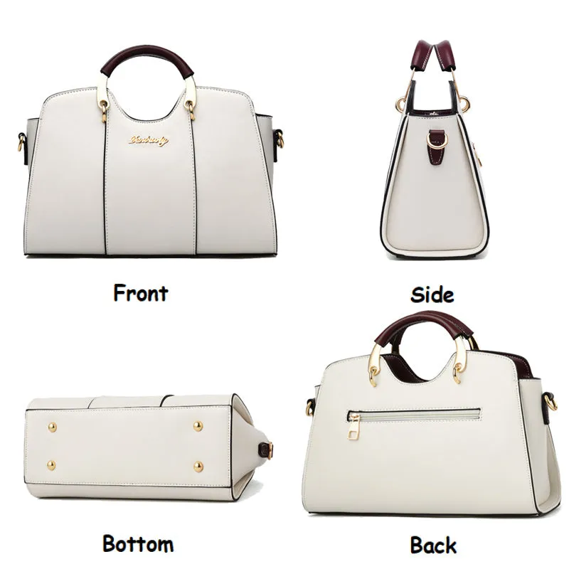 Women's PU shoulder bag handbag with zipper closure in wine red, 28.5x27x10cm