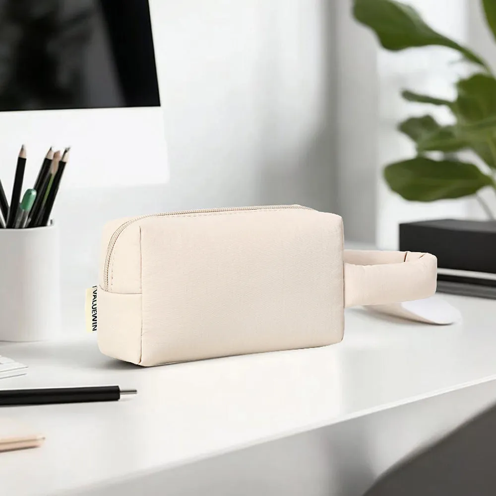 Digital accessories storage bag in khaki for cables headset and power bank