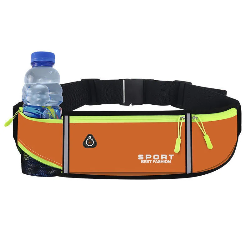 Waterproof Oxford cloth running belt bag with anti-theft features in multiple colour options