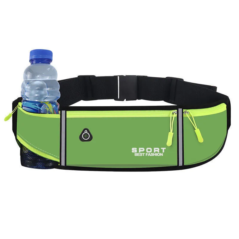 Waterproof Oxford cloth running belt bag with anti-theft features in multiple colour options