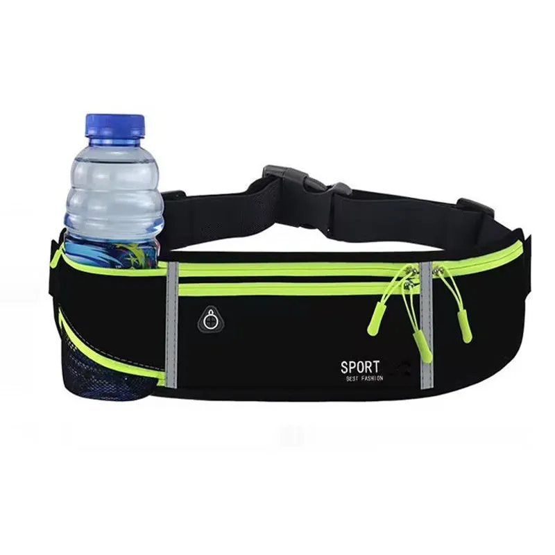 Waterproof Oxford cloth running belt bag with anti-theft features in multiple colour options
