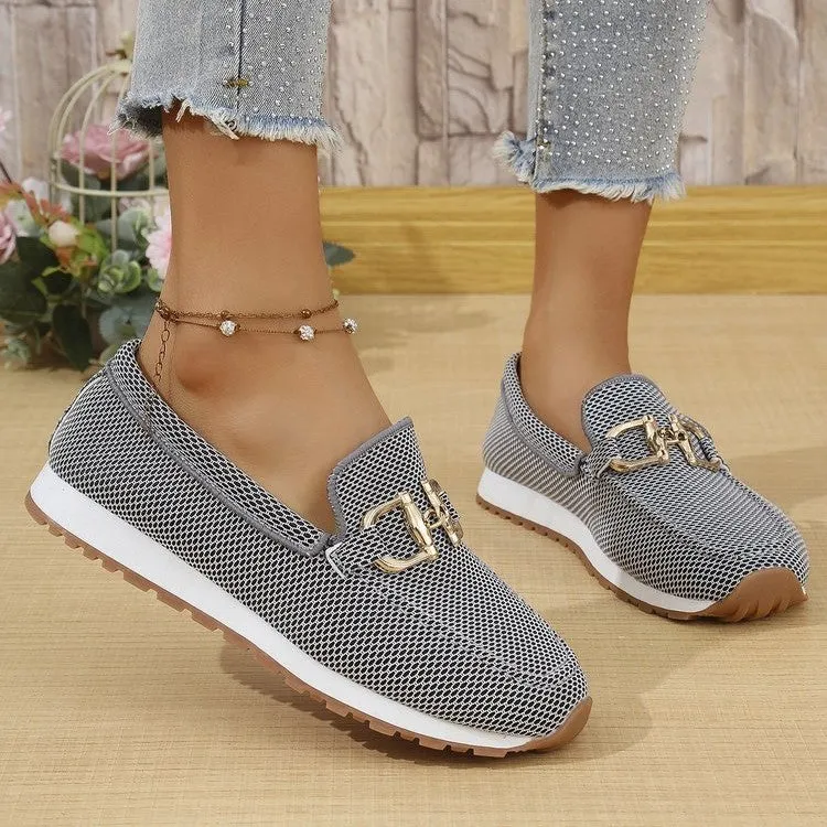 Women's flat canvas sneakers in solid colour, low top, round toe, rubber sole, white black blue khaki