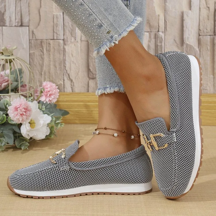 Women's flat canvas sneakers in solid colour, low top, round toe, rubber sole, white black blue khaki