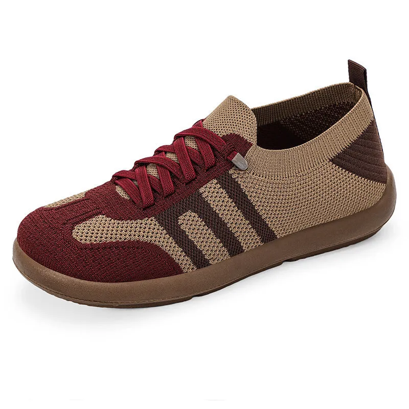 Retro German training shoes in flyknit mesh with polyurethane soles