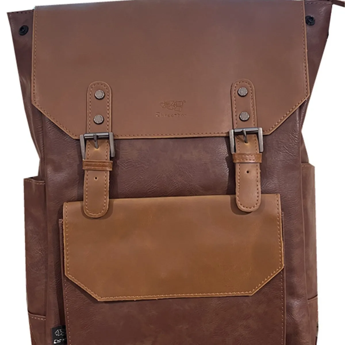 Unisex college style travel backpack in solid colour with large capacity for business travel