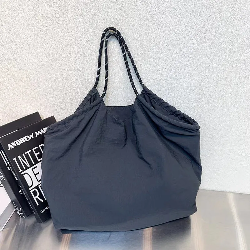 Women's soft Oxford cloth large capacity casual bow bag crossbody shoulder bag Urban Simplicity style