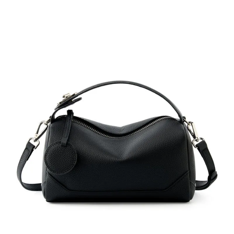 Women's genuine leather crossbody bag in square vertical shape 23x11x14 cm available in five colours