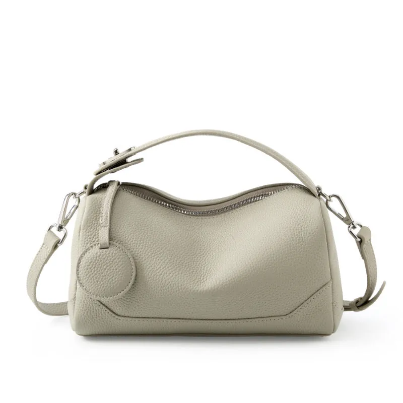 Women's genuine leather crossbody bag in square vertical shape 23x11x14 cm available in five colours