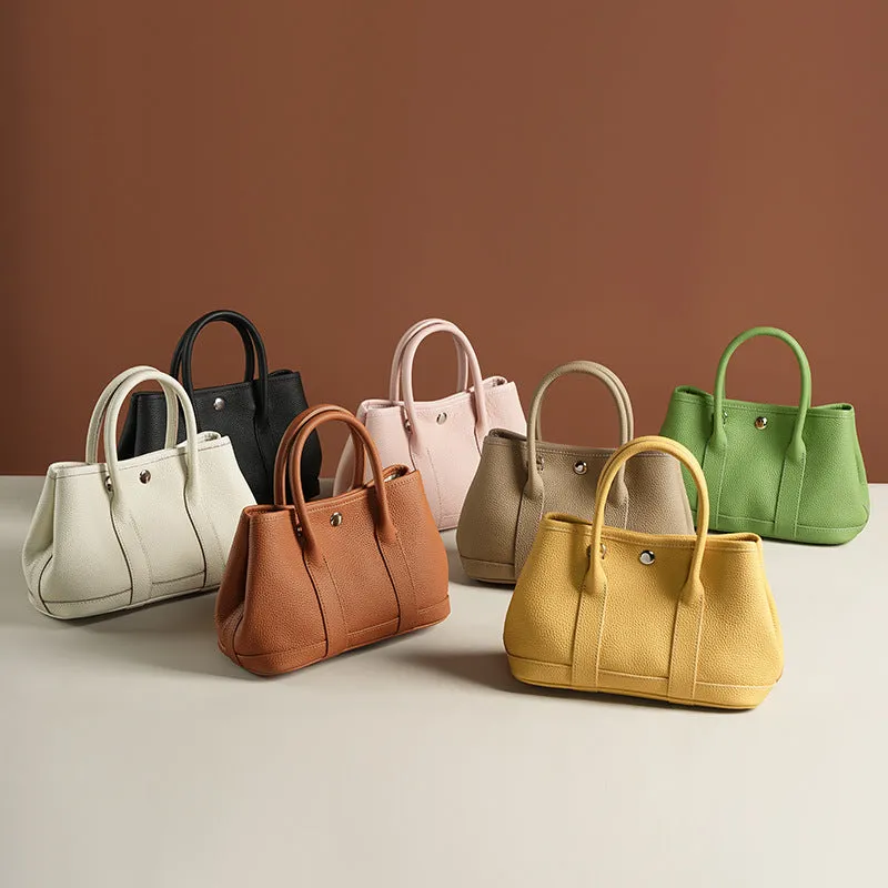 Genuine leather crossbody bag in soft first layer cowhide, horizontal square shape, available in multiple colours