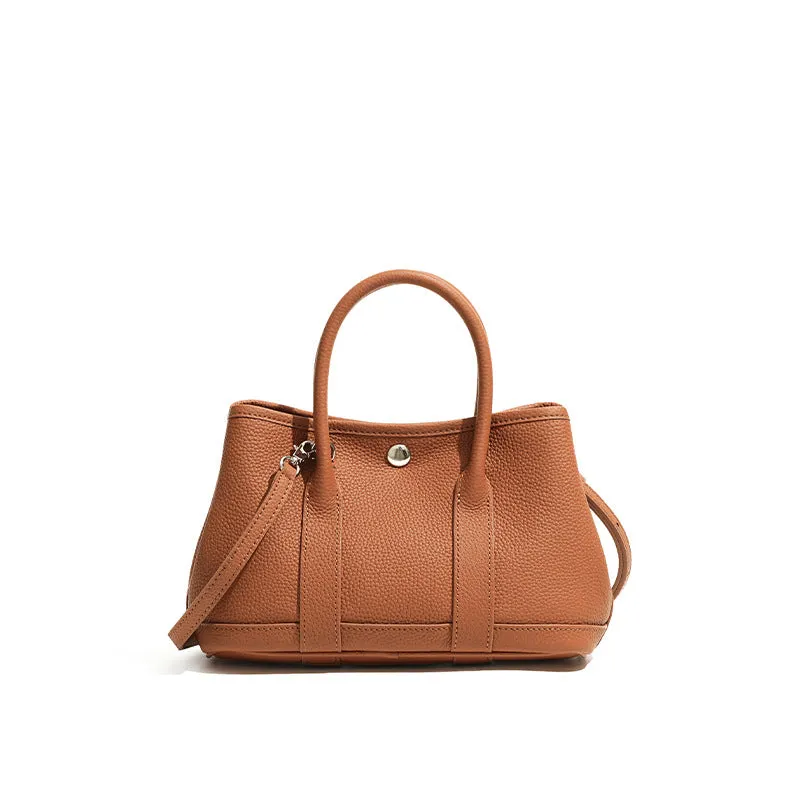 Genuine leather crossbody bag in soft first layer cowhide, horizontal square shape, available in multiple colours