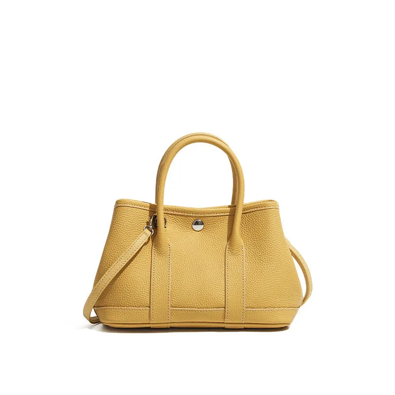 Genuine leather crossbody bag in soft first layer cowhide, horizontal square shape, available in multiple colours