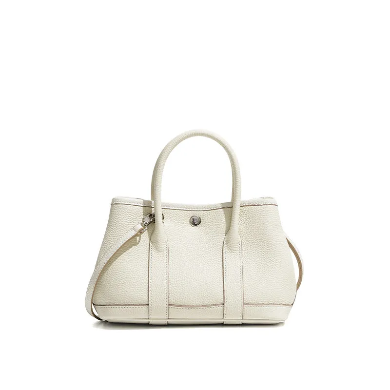Genuine leather crossbody bag in soft first layer cowhide, horizontal square shape, available in multiple colours