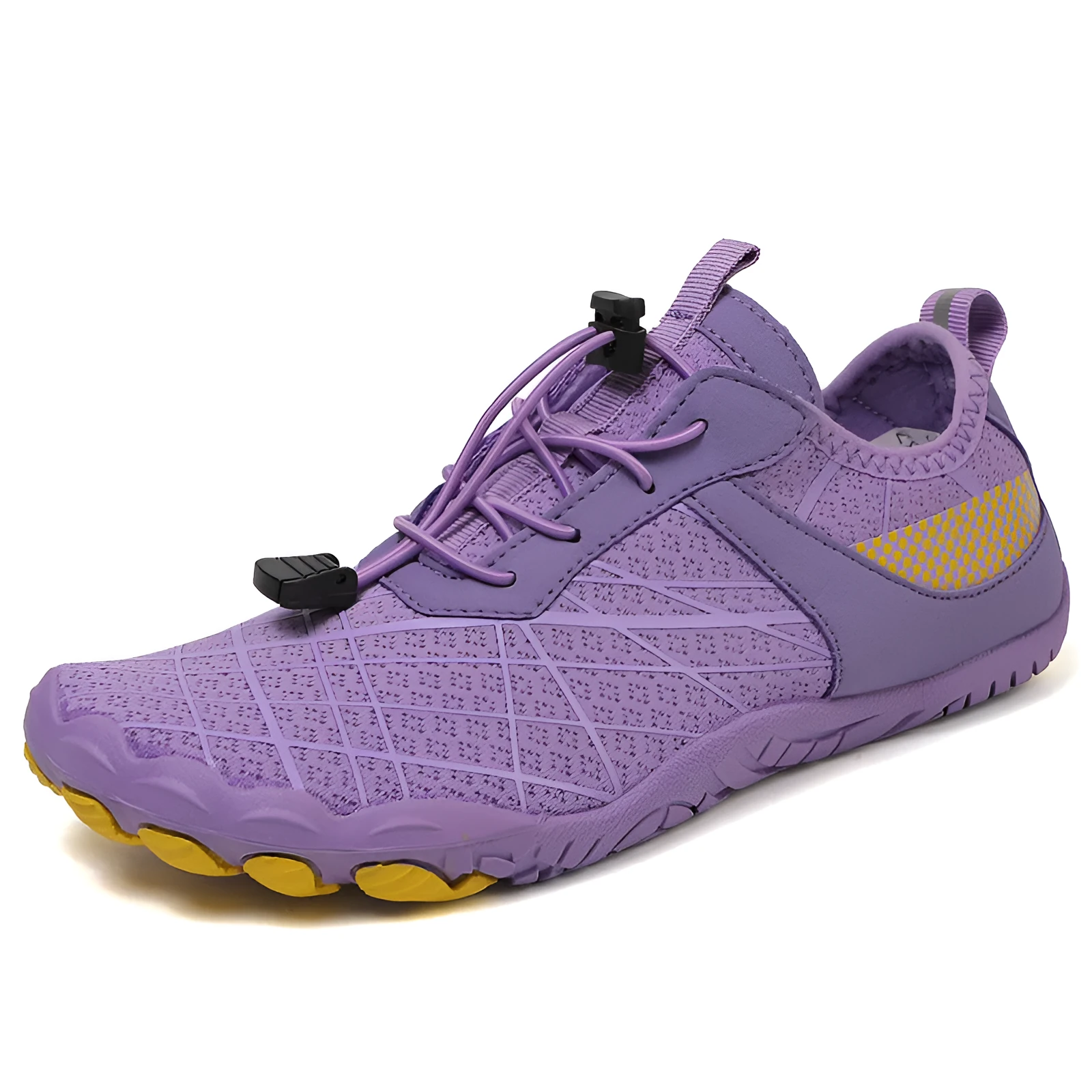 Breathable outdoor beach shoes with non-slip natural rubber outsole front lace-up design multiple colours available