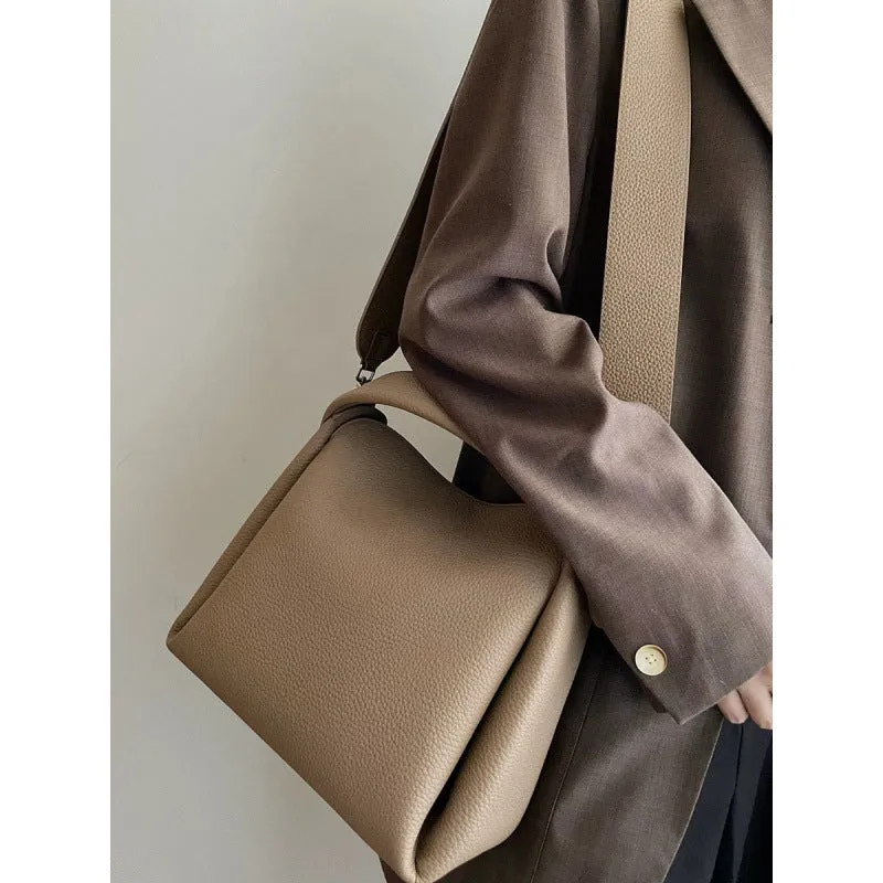 Women's grey corduroy shoulder messenger bag with PU lining, 24x10x17cm, on a plain background