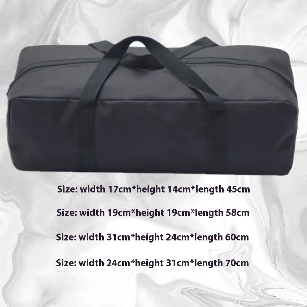 Thick waterproof Oxford cloth outdoor storage bag in black, cube shape, for cycling use