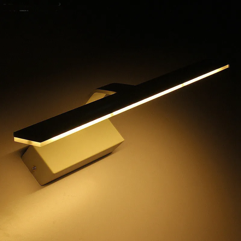 White 520mm long LED bathroom mirror light bar mounted above a mirror, showing three light colour options.