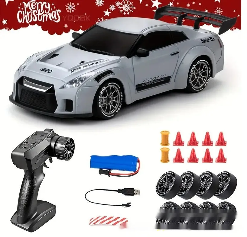 Proportional remote control drift car in Y914 cloudy blue colour with plastic body and USB charging