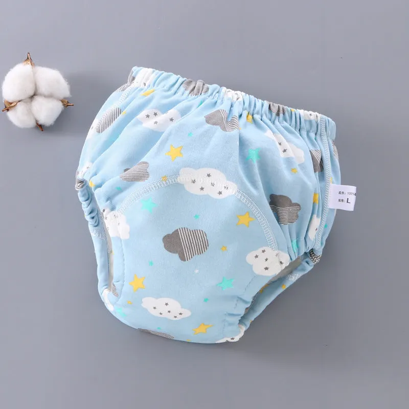 Pure cotton baby training pants, 6-layer gauze, washable diaper cover for potty training