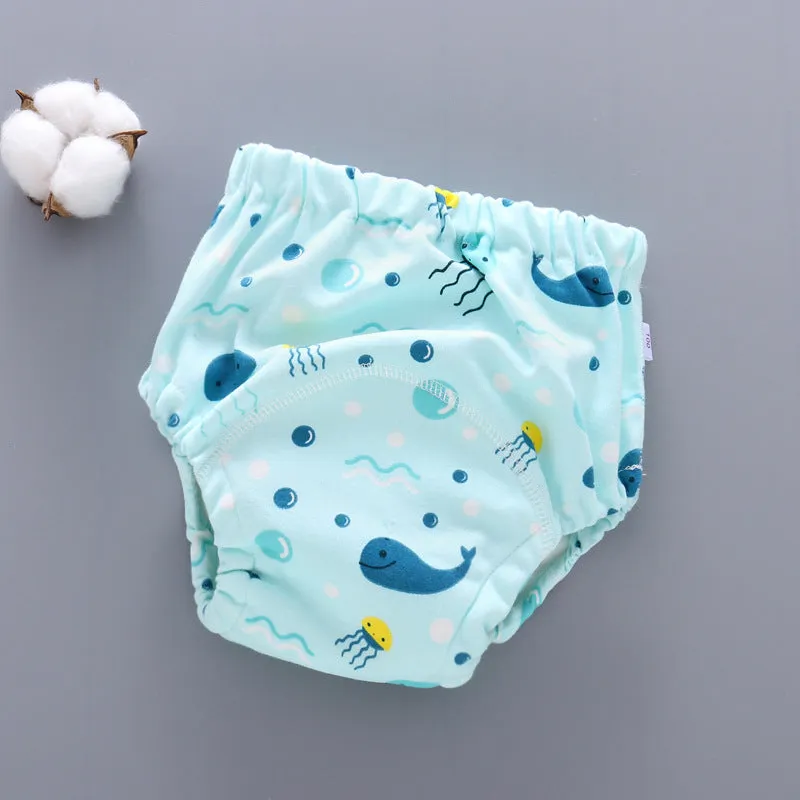 Pure cotton baby training pants, 6-layer gauze, washable diaper cover for potty training