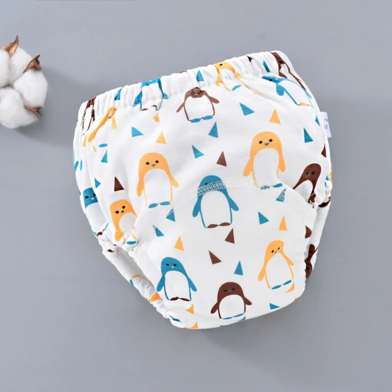 Pure cotton baby training pants, 6-layer gauze, washable diaper cover for potty training