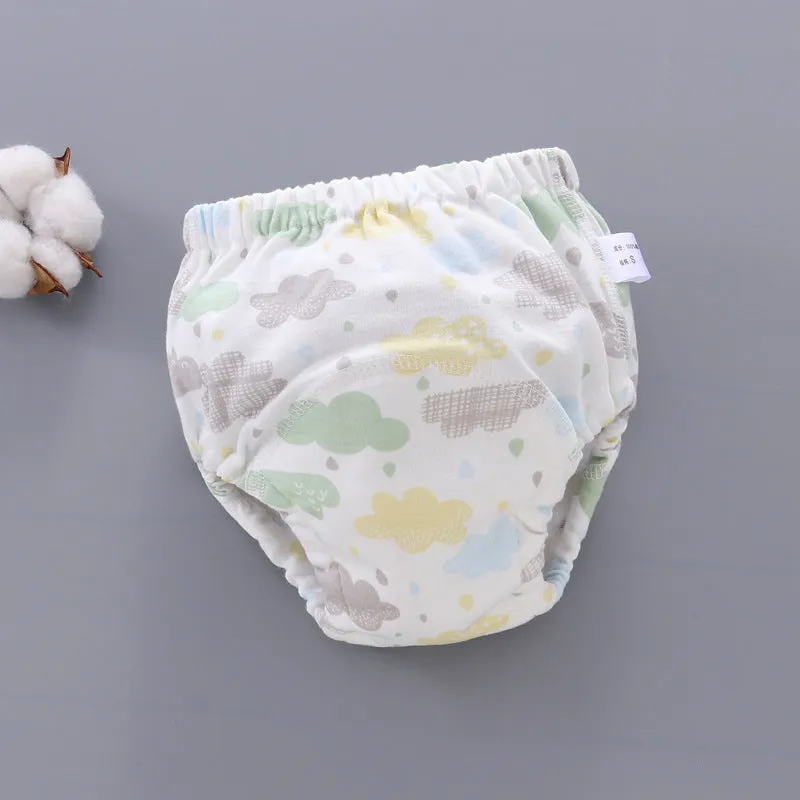 Pure cotton baby training pants, 6-layer gauze, washable diaper cover for potty training