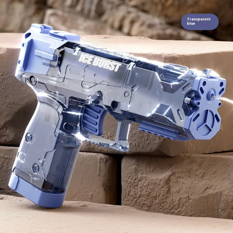 Children's manual continuous water gun toy plastic construction multiple colour options OPP bag packaging