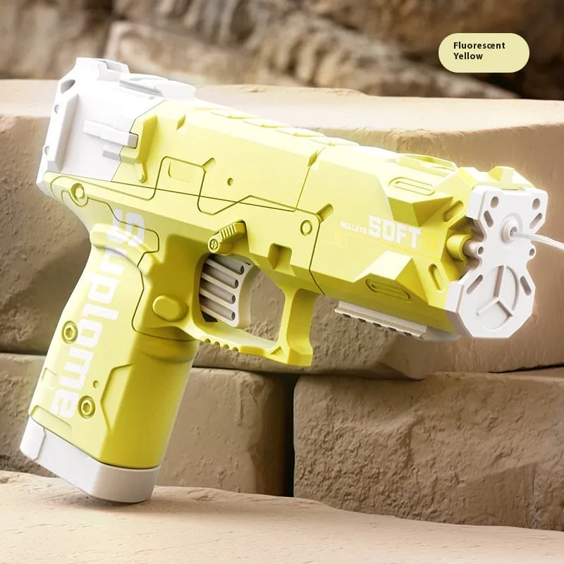 Children's manual continuous water gun toy plastic construction multiple colour options OPP bag packaging