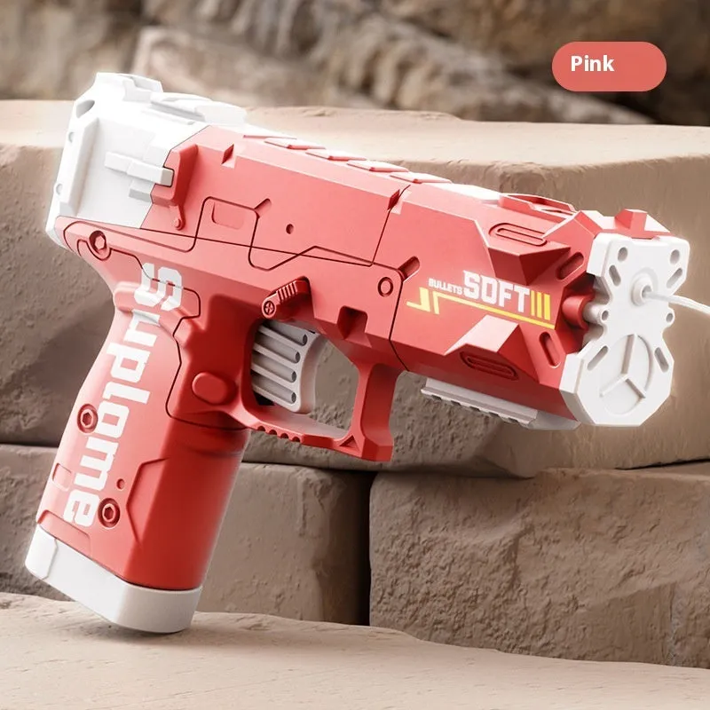 Children's manual continuous water gun toy plastic construction multiple colour options OPP bag packaging