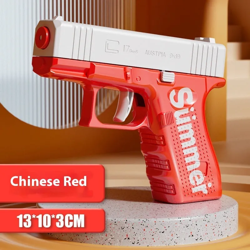 Children's manual continuous water gun toy plastic construction multiple colour options OPP bag packaging